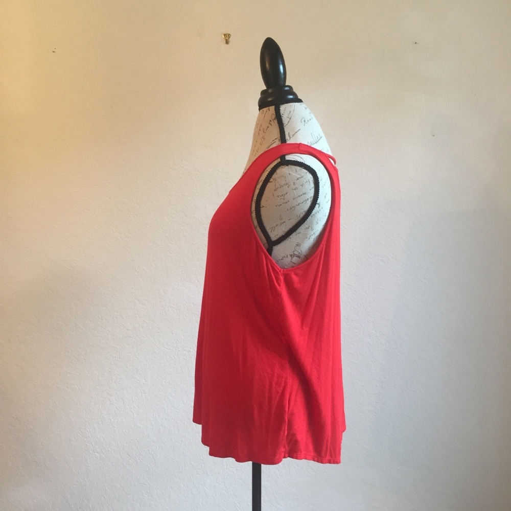 Apt. 9 XL cross cross tank top red blouse workout - Picture 4 of 5